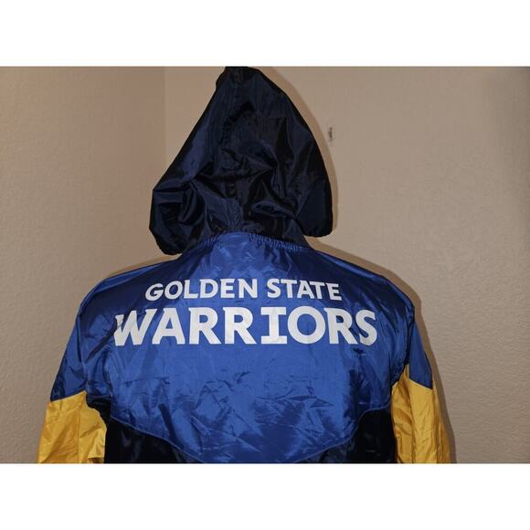 NBA Team Apparel Golden State Warriors Windbreaker Jacket YOUTH Large 14-16 - Picture 5 of 9